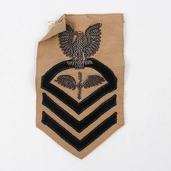Vintage NR200 WW2 US Navy Rate Tan CPO Aviation Machinist Mate Patch