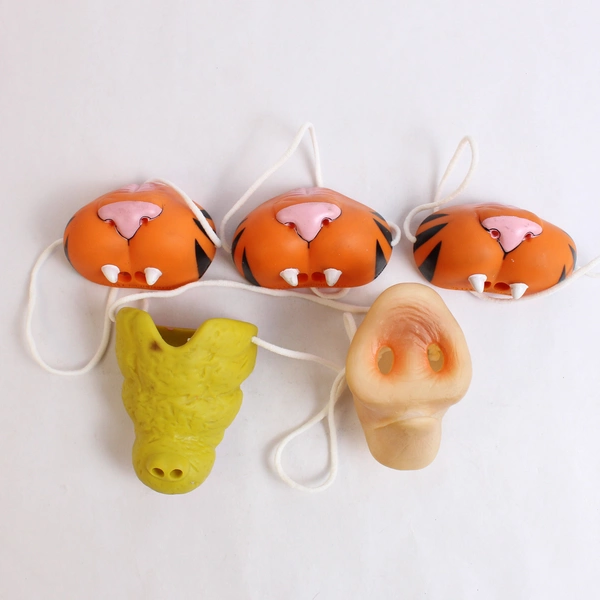 Lot of 19 Vintage Zoo Animal Child Rubber Noses 14 From McDonald's 1987