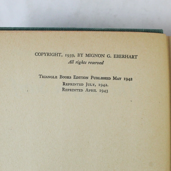 The Chiffon Scarf by Mignon G. Eberhart 1942 HC - Vintage Book, Good Condition