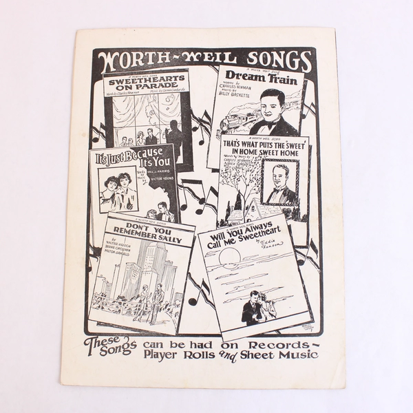 Vintage Sheet Music Dream Train by Charles Newman Billy Baskette 1928
