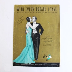 With Every Breath I Take Sheet Music 1934 Starring Bing Crosby Kitty Carlisle