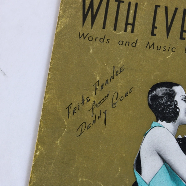 With Every Breath I Take Sheet Music 1934 Starring Bing Crosby Kitty Carlisle