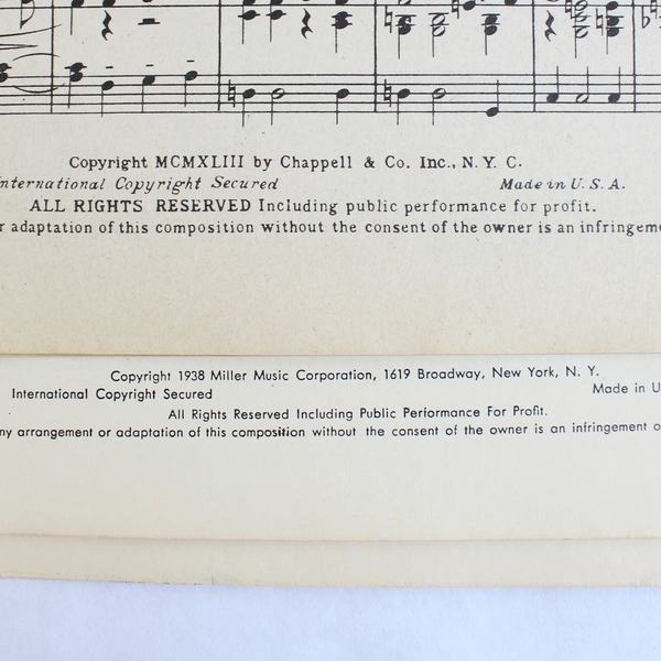 1943 Cole Porter's I Love You Vintage Sheet Music Michael Todd Mexican Hayride