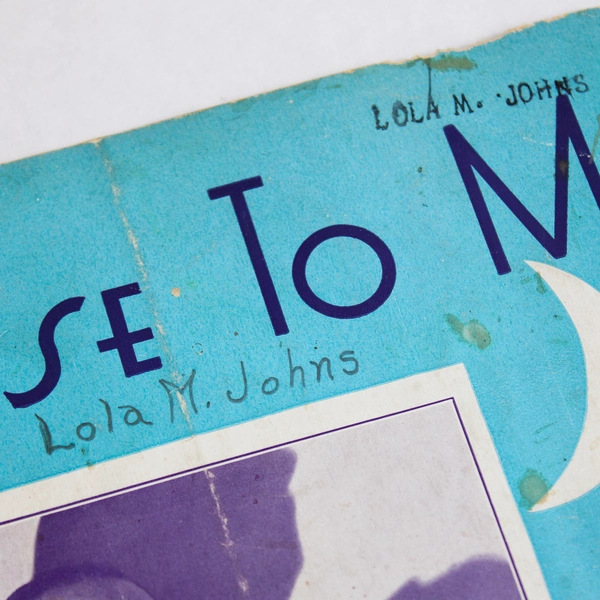 Close To Me by Sam Lewis & Peter De Rose 1936 Sheet Music T.B. Harms