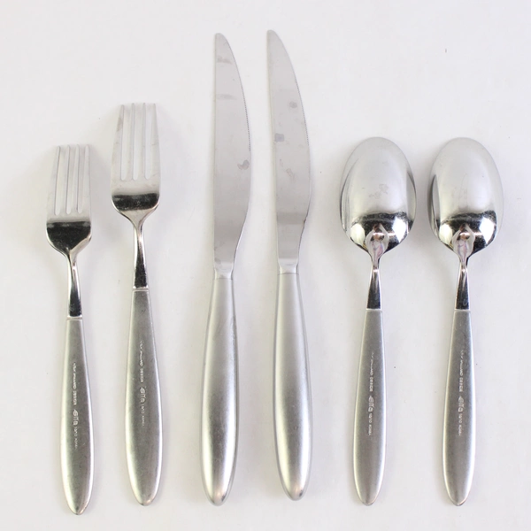 6 Piece Lot Elia Nick Holland ELQ5 Stainless Steel Utensils