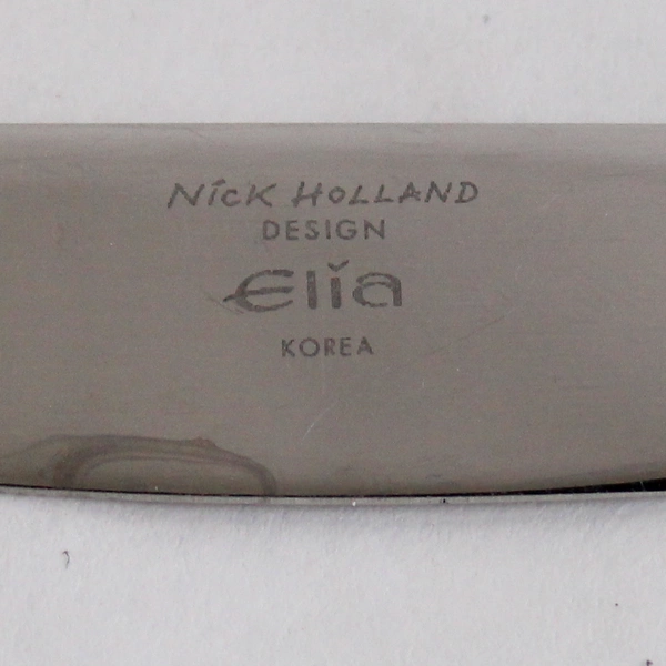 6 Piece Lot Elia Nick Holland ELQ5 Stainless Steel Utensils
