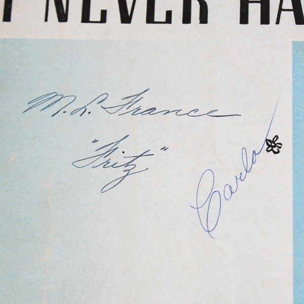 Irving Berlin's I Never Had A Chance Irving Berlin Inc Vintage Music Sheet