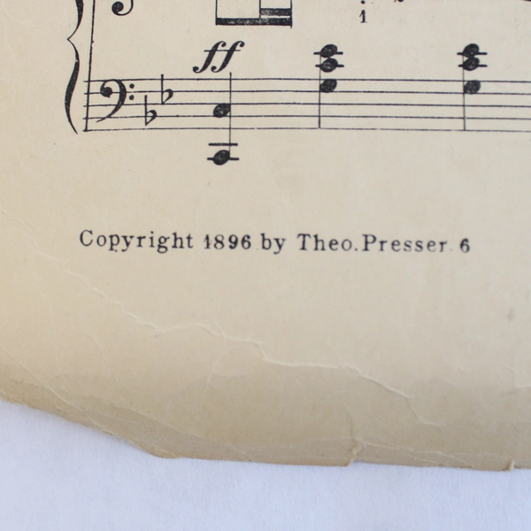 Antique 1899 Spanish Dances Otto Merz. Op 5. Music Sheet