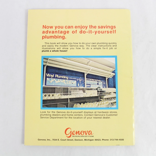 Vintage Plumb-It-Yourself It's Easy With Genova by Richard Day 1978 Paperback