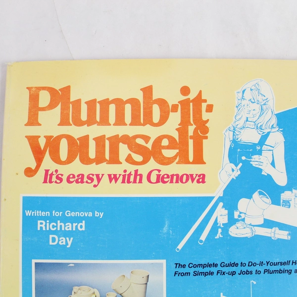 Vintage Plumb-It-Yourself It's Easy With Genova by Richard Day 1978 Paperback