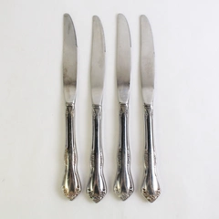 Set of 4 Oneida Mansfield Stainless Steel Hollow Dinner Knives