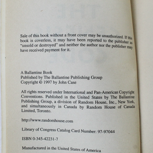 The Genesis Code by John Case 1998 Paperback Suspense Novel - Pre-Owned