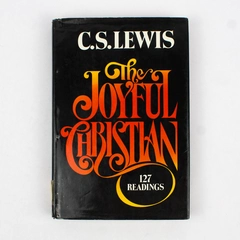 The Joyful Christian 127 Readings by C.S. Lewis 1977 HC DJ Ex-Library Book
