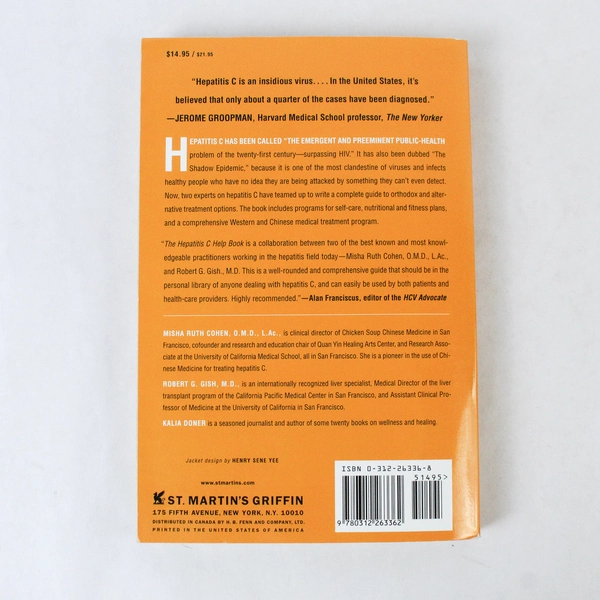 The Hepatitis C Help Book Cohen Robert And Doner 2001 St Martin's Press PB