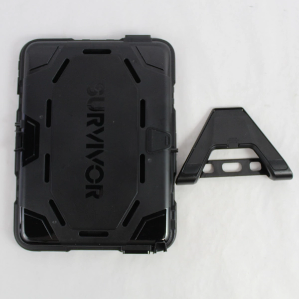 Survivor Cover/Case Black Hard Plastic With Stand Fits Samsung Galaxy Tab 4