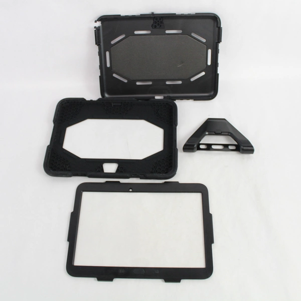 Survivor Cover/Case Black Hard Plastic With Stand Fits Samsung Galaxy Tab 4