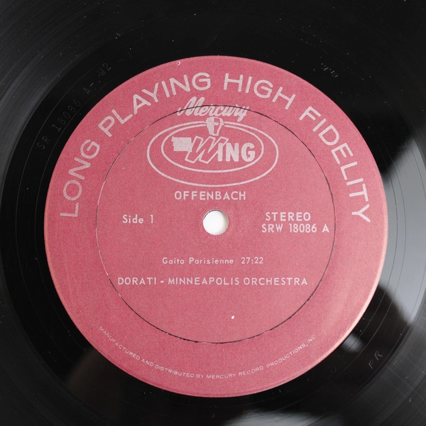 Vintage Offenbach Gaite Parisienne Overtures Evening Musicale Series 1968