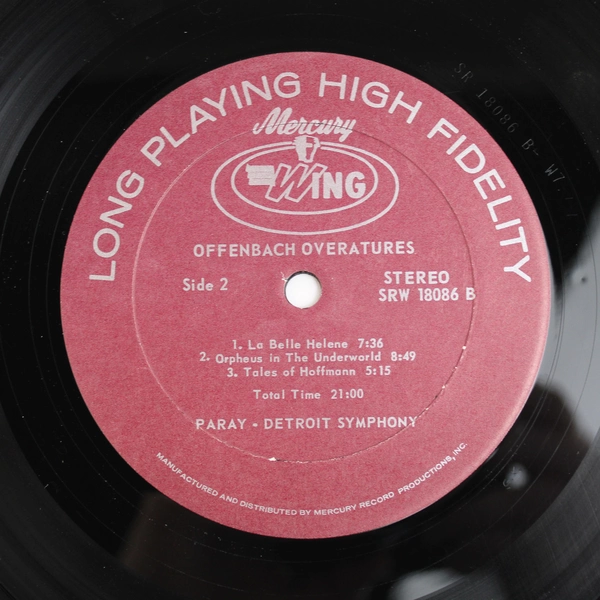 Vintage Offenbach Gaite Parisienne Overtures Evening Musicale Series 1968