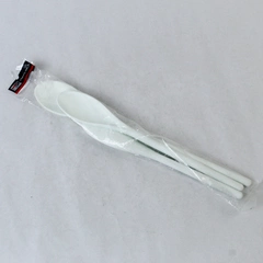 Family Chef Lot of 3 Unused White Cooking Spoons in Original Packaging