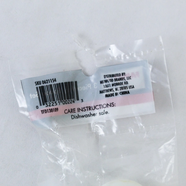 Family Chef Lot of 3 Unused White Cooking Spoons in Original Packaging