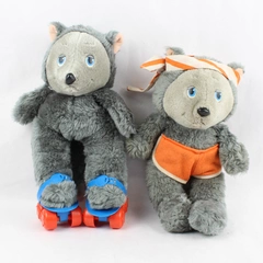 Lot of 2 Tomy Get Along Gang Zipper The Cat 1984 Plush Toys