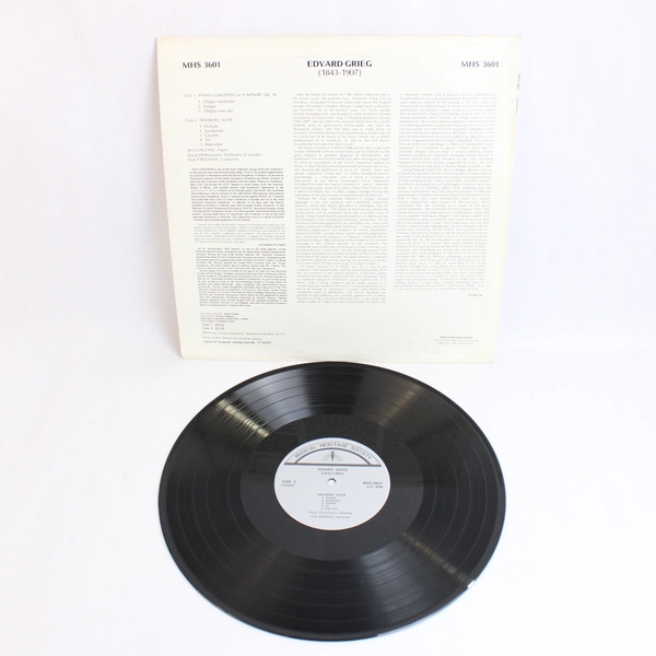 Edvard Grieg's Piano Concerto In A Minor And The Holberg Suite Released 1977