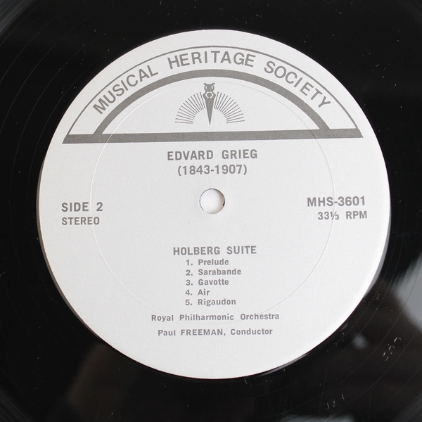 Edvard Grieg's Piano Concerto In A Minor And The Holberg Suite Released 1977