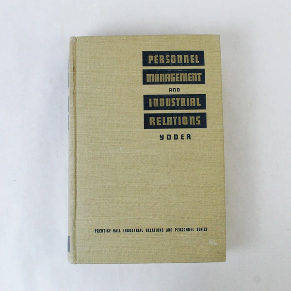 Personnel Management and Industrial Relations by Dale Yoder 1944 HC Pre-owned