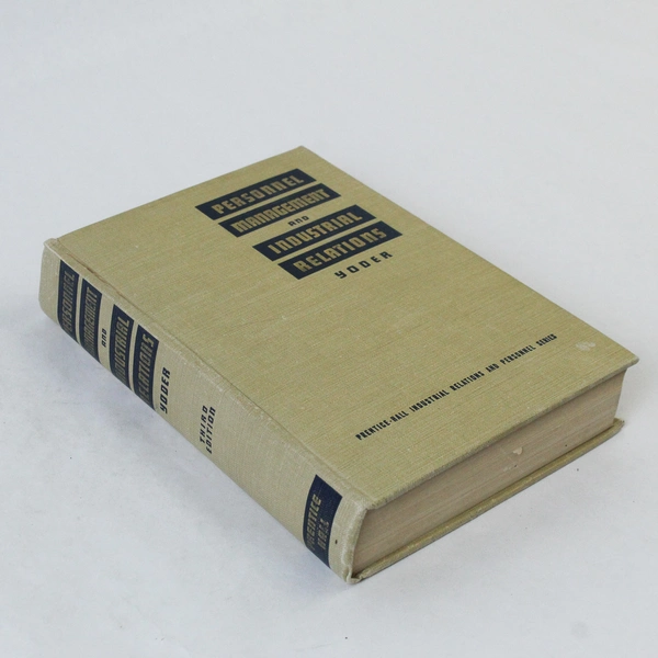 Personnel Management and Industrial Relations by Dale Yoder 1944 HC Pre-owned