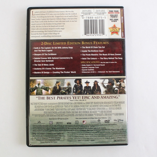 Pirates of the Caribbean: At World's End 2007 2-Disc Limited Edition