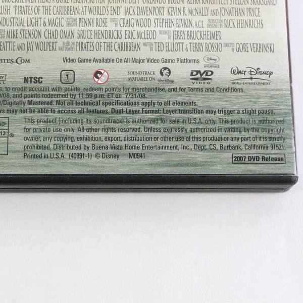 Pirates of the Caribbean: At World's End 2007 2-Disc Limited Edition