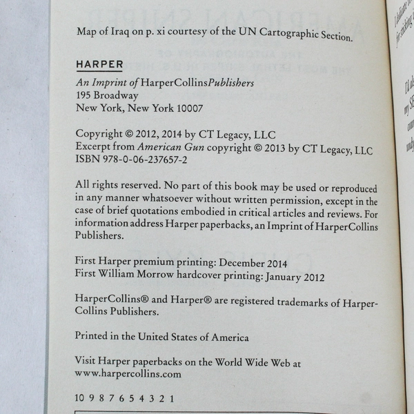 American Sniper by Chris Kyle, Scott McEwen & Jim DeFelice - Pre-Owned PB