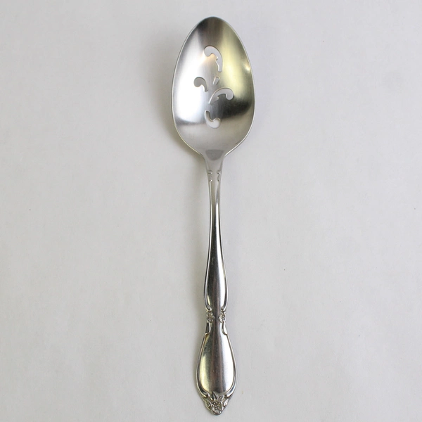 Oneida Chatelaine Satin Stainless Steel Pierced Serving Spoon