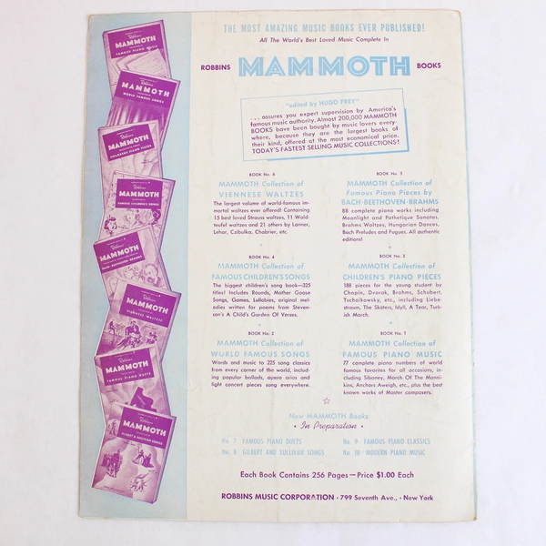 Ferry-Boat Serenade Featuring The Andrews Sisters Robbins Music Co. Sheet Music