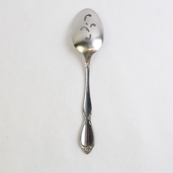Oneida Chatelaine Satin Stainless Steel Pierced Serving Spoon