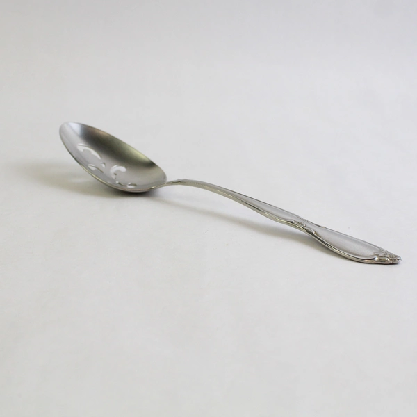 Oneida Chatelaine Satin Stainless Steel Pierced Serving Spoon
