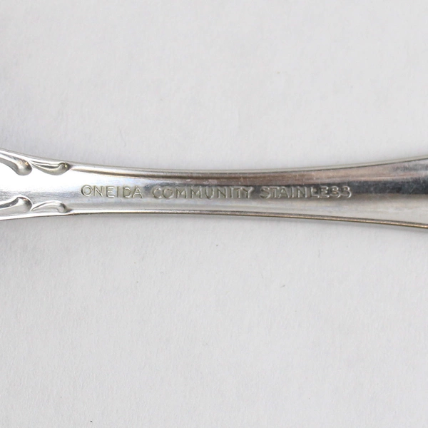 Oneida Chatelaine Satin Stainless Steel Pierced Serving Spoon