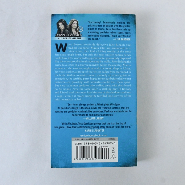 Rizzoli And Isles Series Die Again Tess Gerritsen 2015 Ballantine Books PB