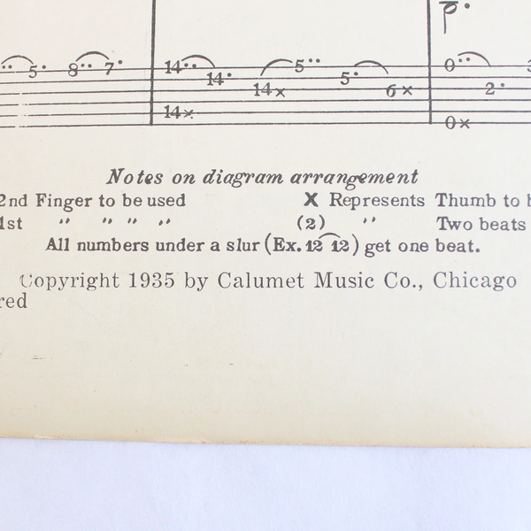 Vintage Sheet Music Dark Eyes Russian Gypsy Ballad Hawaiian Guitar Solo 1935