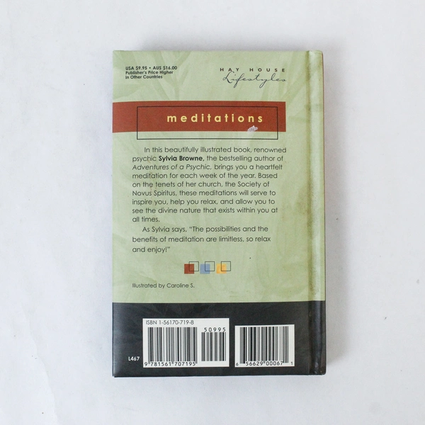 Meditations by Sylvia Browne 2000 Hardcover Book in Good Condition