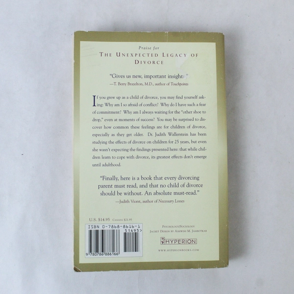 The Unexpected Legacy of Divorce 2000 Paperback by Wallerstein & Lewis