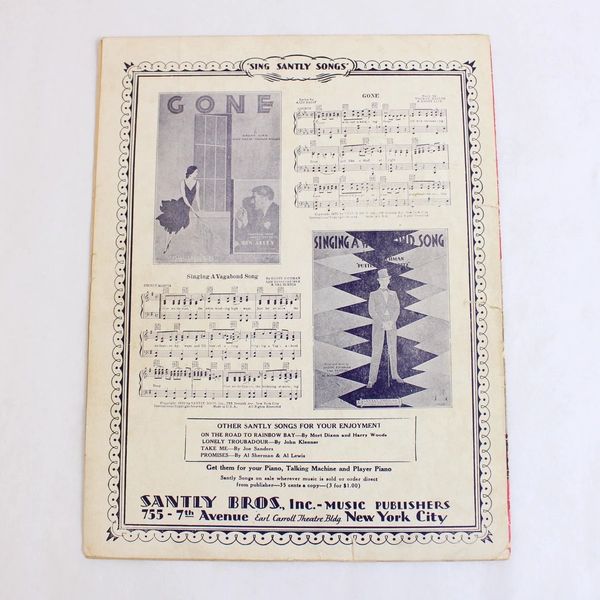 Vintage 1928 Sheet Music I Never Dreamt You'd Fall in Love With Me