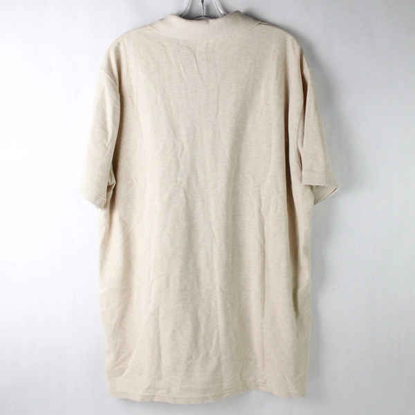 St John's Bay Men's Performance Polo Shirt Top Beige Size XL