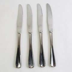 Set of 4 Oneida Gala-Impulse Stainless Steel Hollow Dinner Knives
