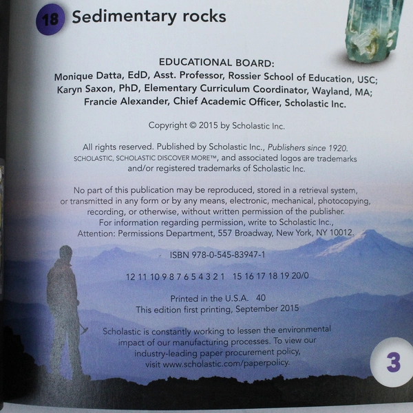 Scholastic Level 2 Rocks and Minerals by Gail Tuchman 2015 Paperback