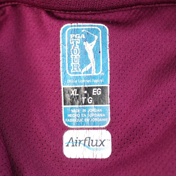 Airflux PGA Tour Official Licensed Apparel Golf Polo Shirt Purple Men's Size XL