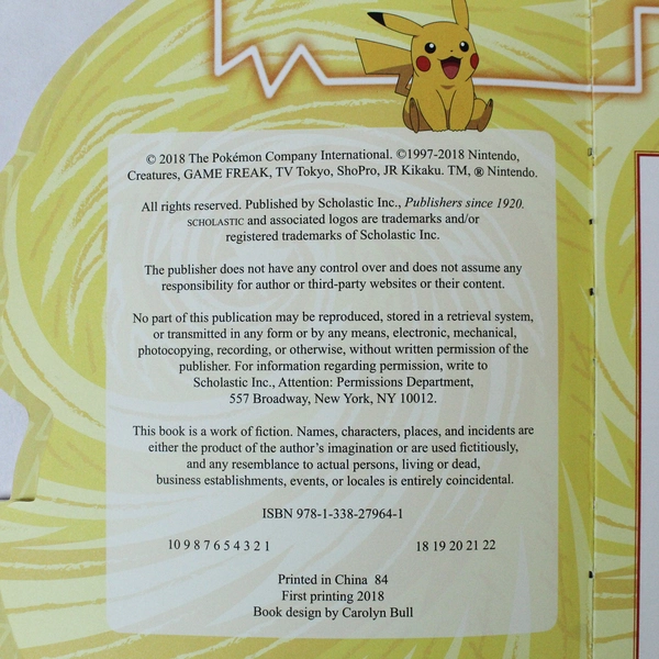 All About Pikachu Pokémon Hardcover Book by Simcha Whitehill, 2018 Edition