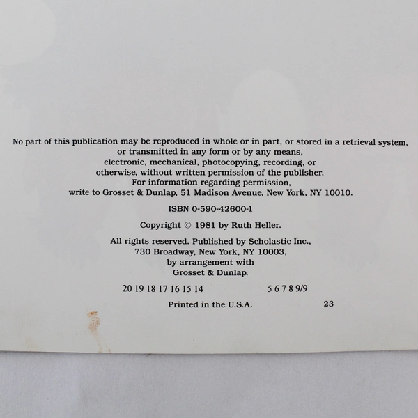 Chickens Aren't the Only Ones by Ruth Heller 1981 Paperback - Acceptable