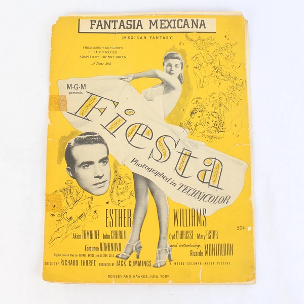 Fantasia Mexicana Vintage Sheet Music from the 1947 Movie Fiesta Esther Williams