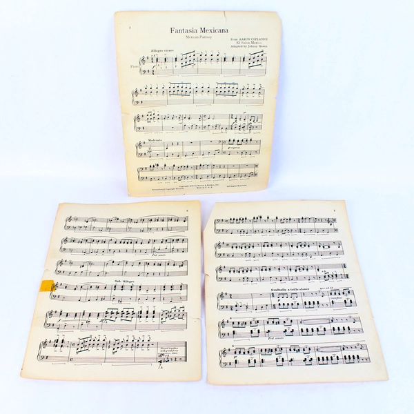 Fantasia Mexicana Vintage Sheet Music from the 1947 Movie Fiesta Esther Williams